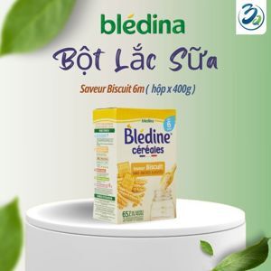 Bột pha sữa Bledina Biscuit 6m 500g