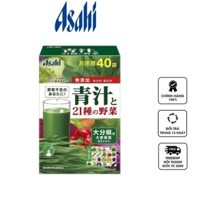 Bột rau củ Asahi - gồm 21 loại rau củ.,20 ngày