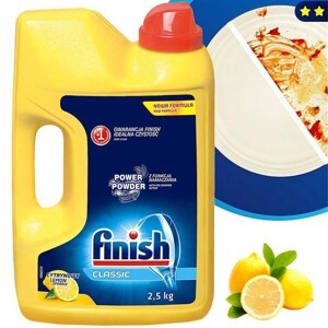 Bột rửa chén Finish Dishwasher Power Powder Lemon Sparkle 2,5 kg QT017384 - hương chanh