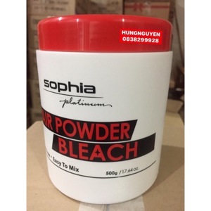 Bột rửa màu tóc Sophia Platinum Hair Powder Bleach - 500g