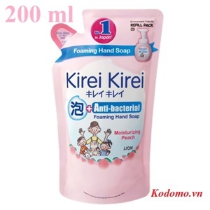 Bọt rửa tay Kirei Kirei hương đào 200ml