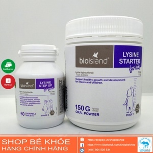 Bột tăng chiều cao cho bé - Bio Island Lysine Starter for Kids Oral 150g