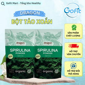 Bột tảo spirulina hữu cơ Dragon 200g