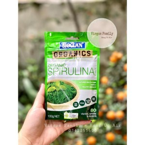 Bột tảo xoắn hữu cơ Bioglan Organic Spirulina 100g