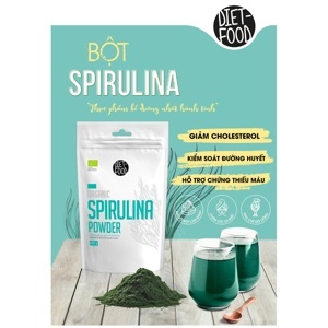 Bột tảo xoắn Spirulina hữu cơ Diet Food 200g