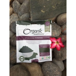 Bột tảo xoắn spirulina hữu cơ Organic Traditions 150g