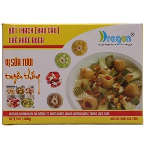 Bột thạch khúc bạch Dragon hộp 106g