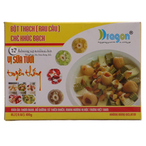 Bột thạch khúc bạch Dragon hộp 106g