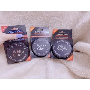 Bột than chà trắng răng White Glo đến từ Úc- White Glo Activated Charcoal Teeth Polishing