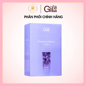 Bột Uống Collagen Gilaa Cao Cấp Kết Hợp Saffron 2gx60 Gói Premium Saffron Collagen