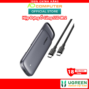 Box đựng ổ cứng SSD M.2 NVMe chuẩn kết nối USB Type C Ugreen 60354