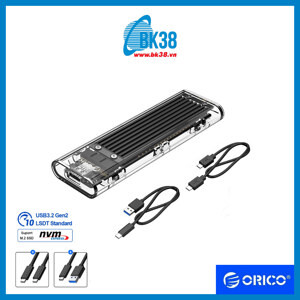 Box ổ cứng M.2 PCIe NVMe trong suốt Orico TCM2-C3