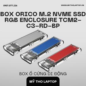 Box ổ cứng M.2 PCIe NVMe trong suốt Orico TCM2-C3