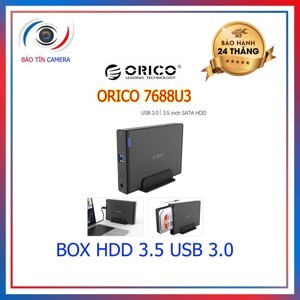 Box ổ cứng Orico 7688US3-BK 3.5 inch