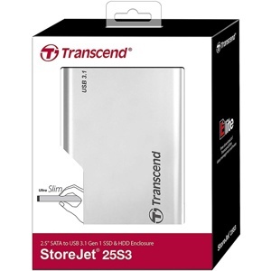 Box Transcend 2.5 inch USB 3.0 StoreJet 25S3