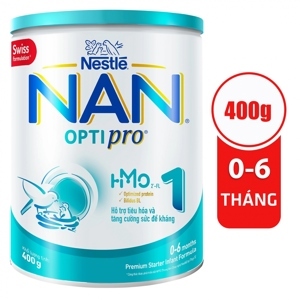Sữa bột Nestle Nan Optipro 1 Nga - hộp 400g (dành cho trẻ từ 0 - 6 tháng)