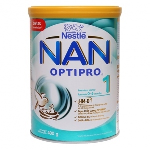Sữa bột Nestle Nan Optipro 1 Nga - hộp 400g (dành cho trẻ từ 0 - 6 tháng)