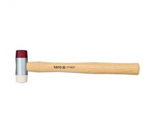 Búa 2 đầu nhựa PU trắng đỏ YATO YT-4634 60mm