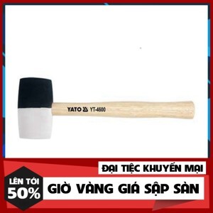 Búa cao su đen trắng cán gỗ Yato YT-4605