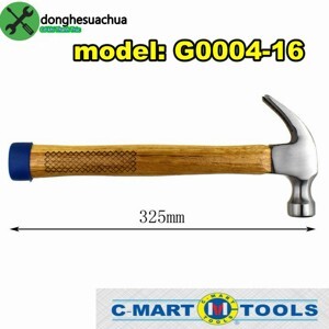 Búa nhổ đinh cán gỗ C-mart G0004-16