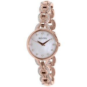 Đồng hồ nữ Bulova Mother Of Pearl Dial 98L207 Rose Gold