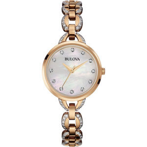 Đồng hồ nữ Bulova Mother Of Pearl Dial 98L207 Rose Gold