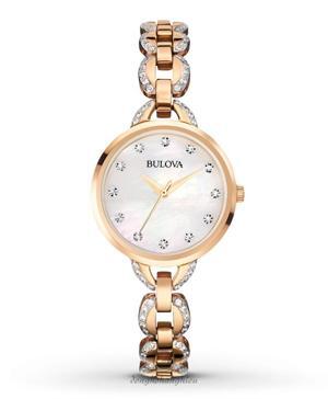 Đồng hồ nữ Bulova Mother Of Pearl Dial 98L207 Rose Gold