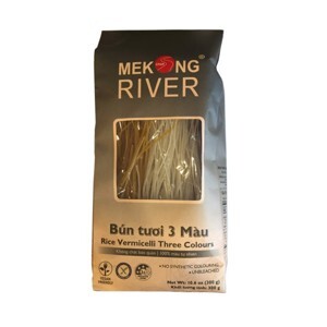 Bún tươi dạng khô Mekong River 3 màu gói 300g