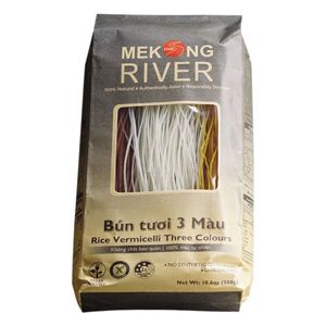 Bún tươi dạng khô Mekong River 3 màu gói 300g