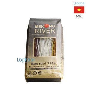 Bún tươi dạng khô Mekong River 3 màu gói 300g