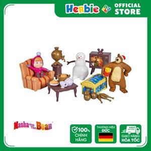 Búp bê Masha and The Bear Masha Play Set ''Winter Bear's House'' 109301023