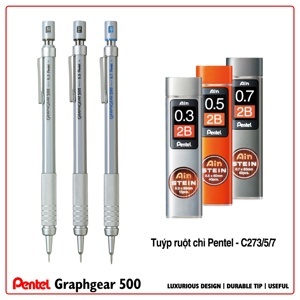 Bút chì bấm Pentel PG515 0.5mm