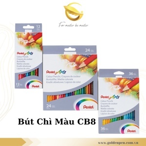 Bút chì màu 12 màu Pentel CB8-12