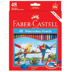 Bút chì màu nước Faber-Castell Parrot 114468 (Màu dài - Hộp 48 màu)