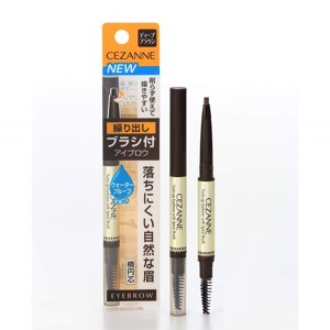 Bút kẻ lông mày Cezanne Eyebrow with Spiral Brush Natural Brown 1.2g