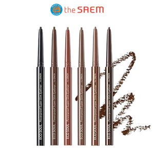 Bút kẻ mắt chống nước The Saem Eco Soul Powerproof Super Slim Eyeliner BR01 Thrill Brown