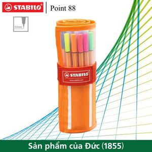 Bút kim STABILO Point 88 0.4mm cuộn vải 30 màu (PT8830R)