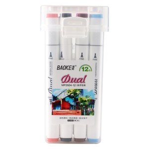 Bút màu Dual Marker 36 màu Baoke MP2924-36