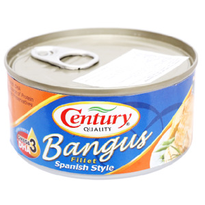 Cá măng sữa xốt Tây Ban Nha Bangus Century hộp 184g