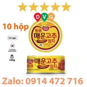 Cá ngừ đóng hộp Dongwon vị ớt cay 100g