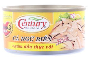 Cá ngừ ngâm dầu thực vật Century hộp 170g