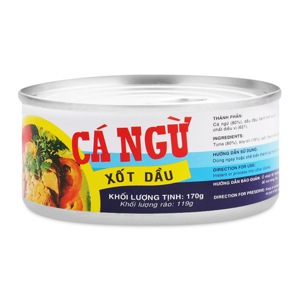 Cá ngừ sốt dầu Vissan hộp 170g