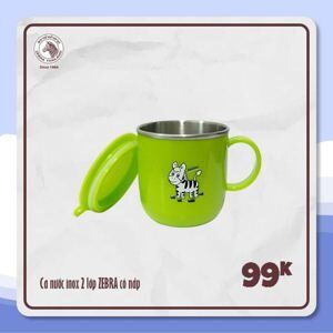 Ca nước Inox 304 cách nhiệt có quai, nắp 112540 250ml