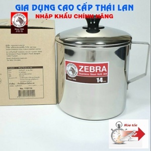 Ca nước inox Zebra có nắp 110114