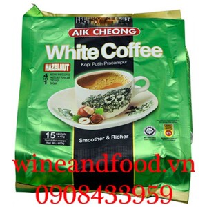 Cà Phê Aik Cheong White Hazelnut 4 In 1 600gr