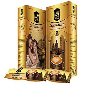 Cà phê Cappuccino G7 hazelnut 216g