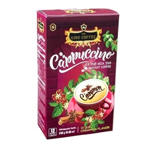 Cà phê Cappuccino TNI King Coffee hương quế - 240g