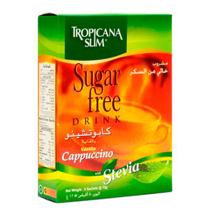 Cà phê Cappuccino Tropicana Slim không đường 96g