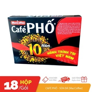 Cà phê đen đá Café Phố MacCoffee hộp 160g