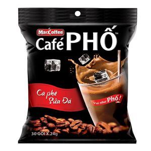 Cà phê đen đá Café Phố MacCoffee hộp 160g